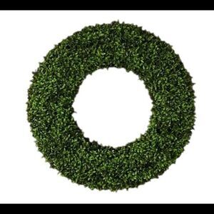 Wicker Park 24" Faux Floral Wreath Green